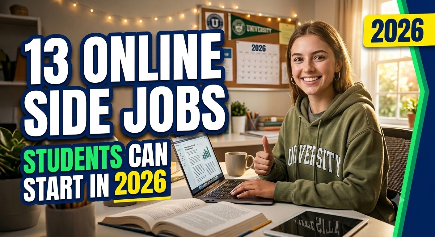 13 Online Side Jobs for College Students to Make Money From Home in 2026