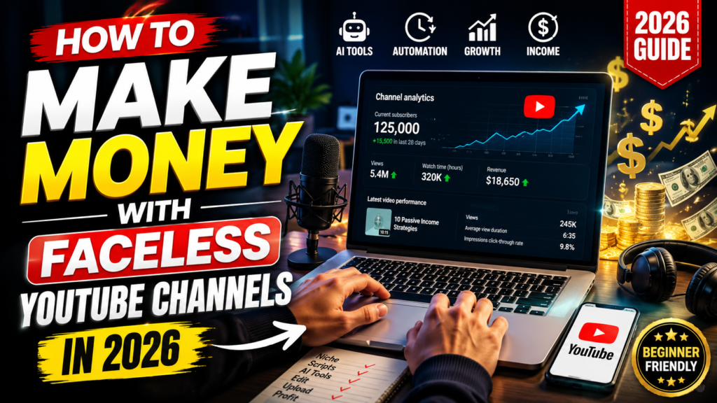 How to Make Money with Faceless YouTube Channels in 2026