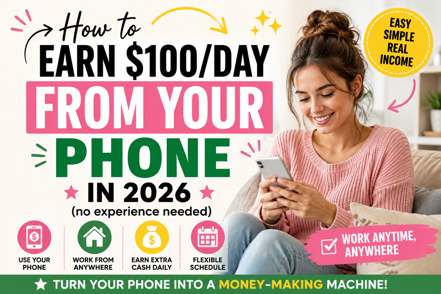 How to Make $100 Per Day in 2026 (10 Beginner-Friendly Ways)