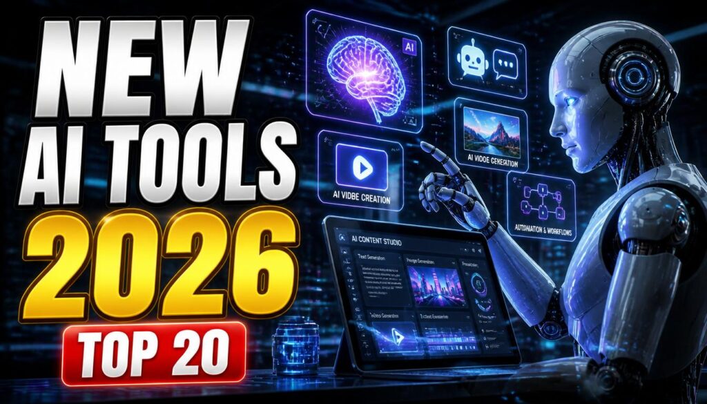 20 New AI Tools Released in 2026: Latest AI Tools You Should Know