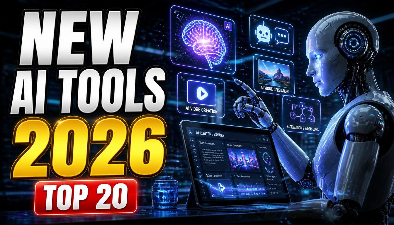 20 New AI Tools Released in 2026: Latest AI Tools You Should Know