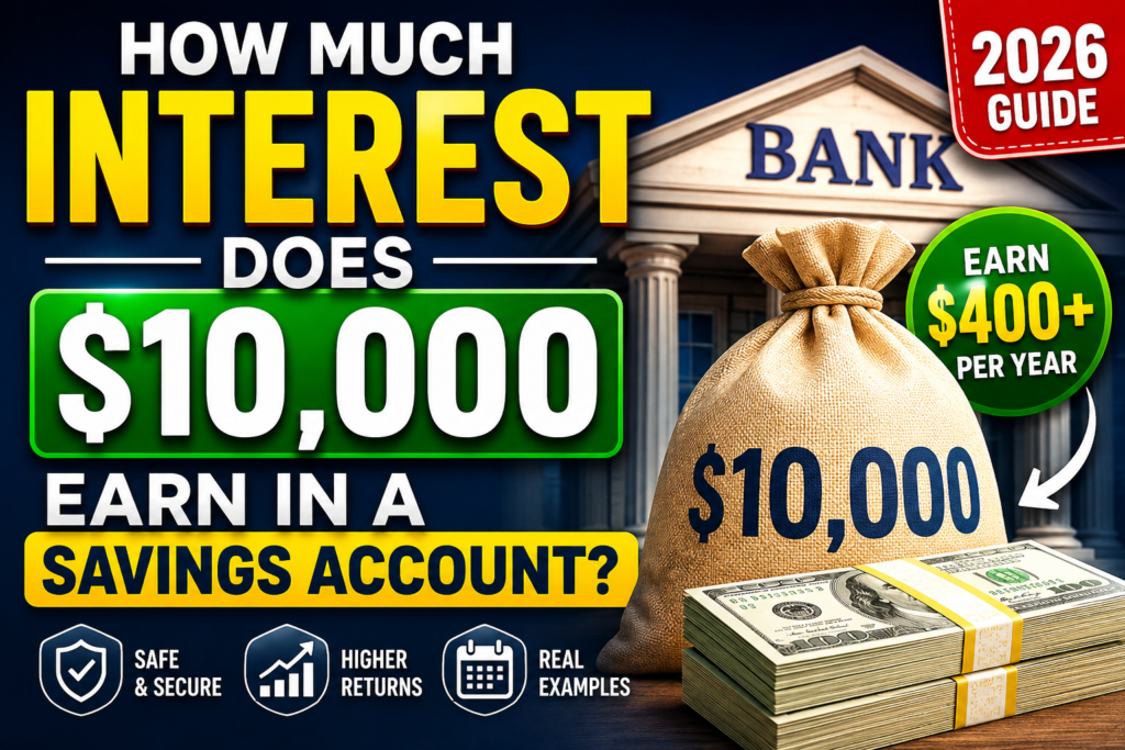How Much Interest Does $10,000 Earn in a Savings Account?