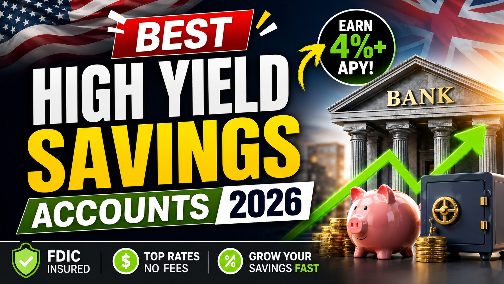 Best High Yield Savings Accounts 2026: Top Rates Up to 4.34% APY
