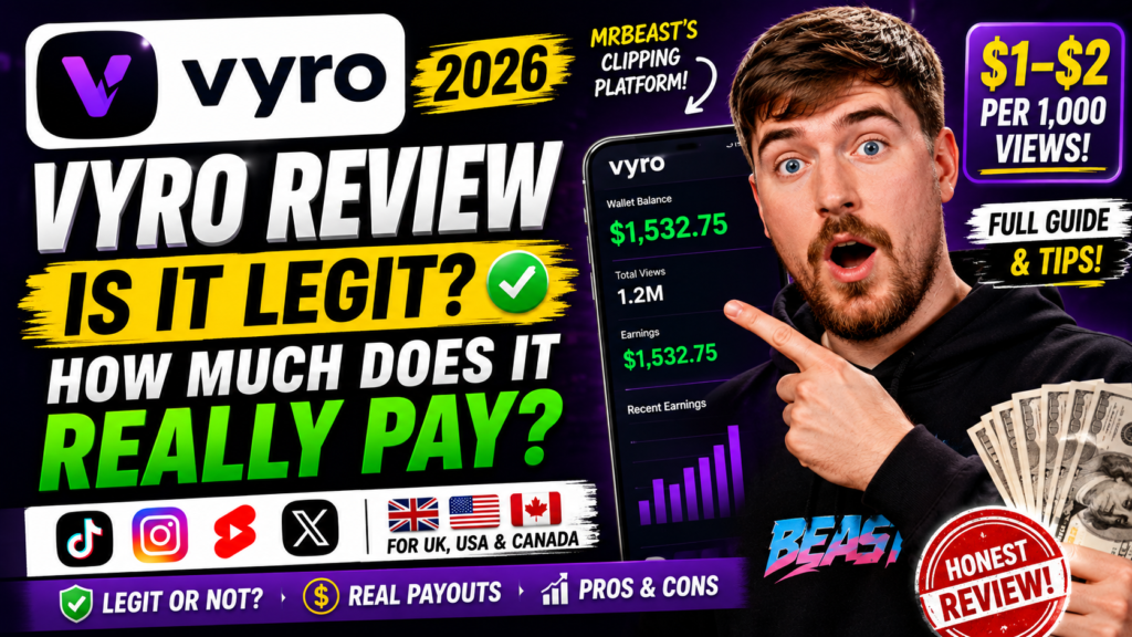 Vyro Review 2026: Is It Legit & How Much Does It Really Pay?