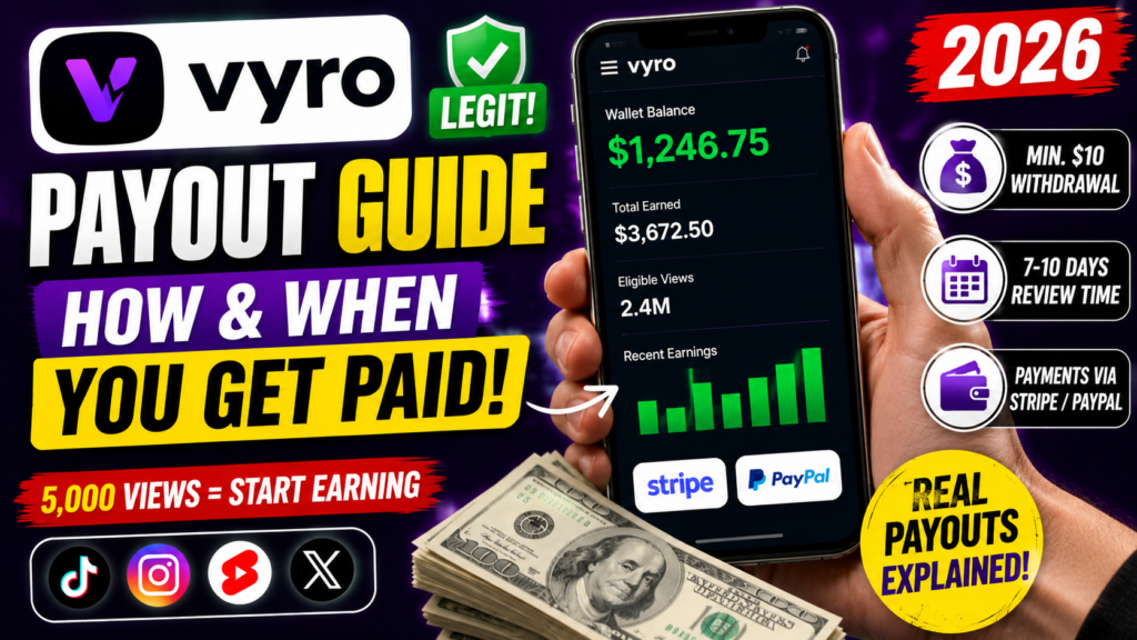 Vyro Payout Guide: How & When You Get Paid